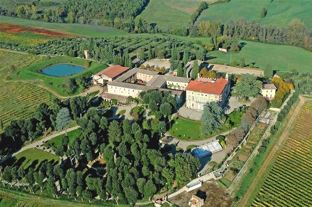 Il parco della Villa Monaciano
